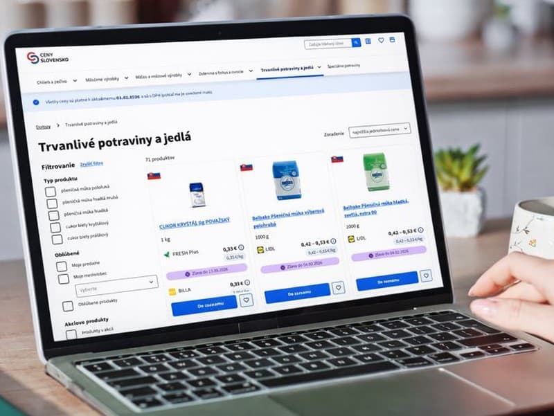 Štátny porovnávač cien potravín sa rozšíri o nové položky