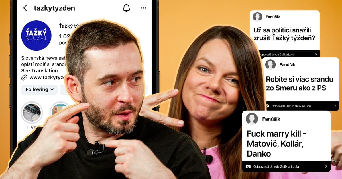 Jakub Gulík a Lucia Pažicová o zákulisí Ťažkého týždňa