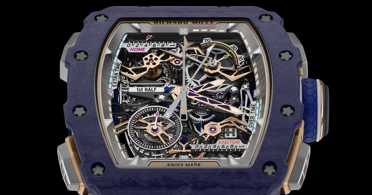 Luxusné hodinky Richard Mille RM 41-01: Futbal na zápästí