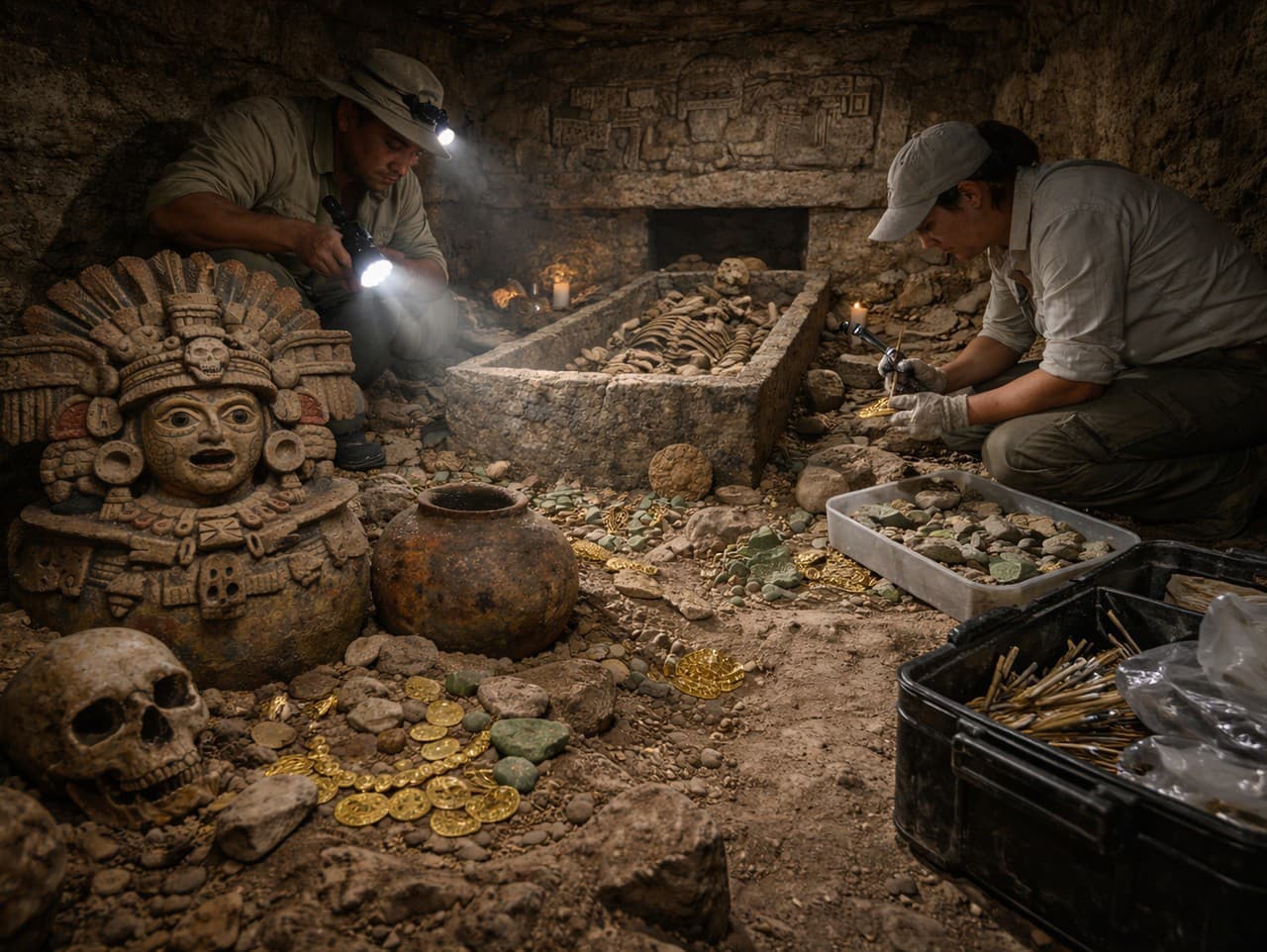V Mexiku objavili 1400 rokov starú hrobku zapotéckej civilizácie