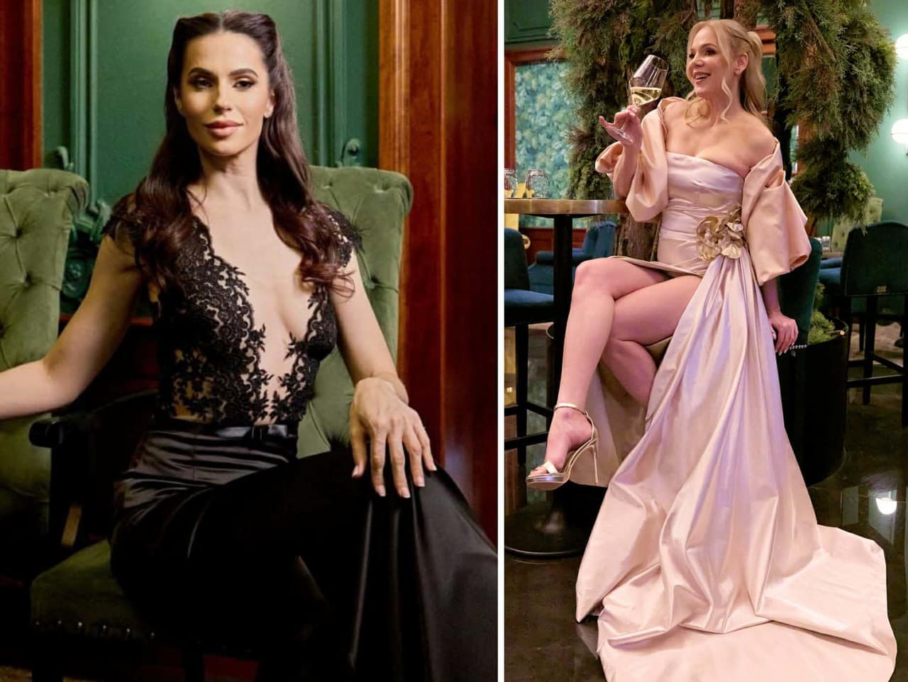 Zvodné herečky na ples: Lucia a Katarína v šatách od Jany Jurčenko