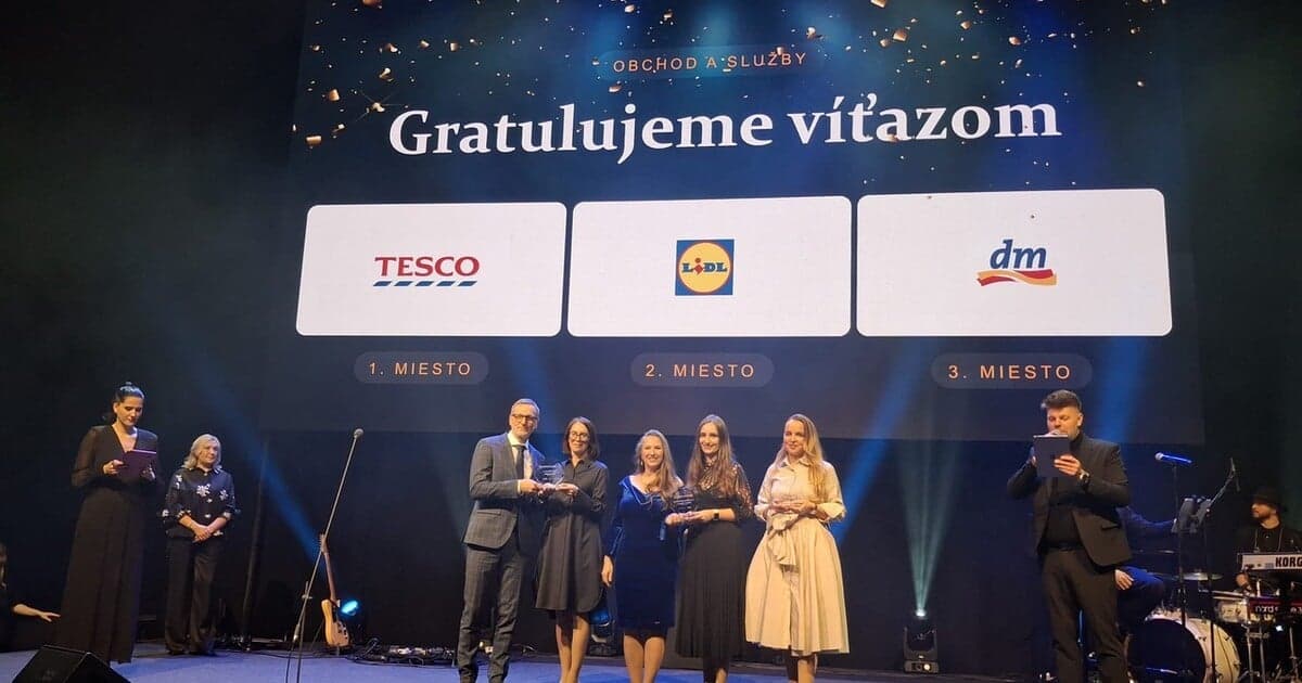 Tesco opäť na vrchole: Získalo ocenenie Najzamestnávateľ roka 2025