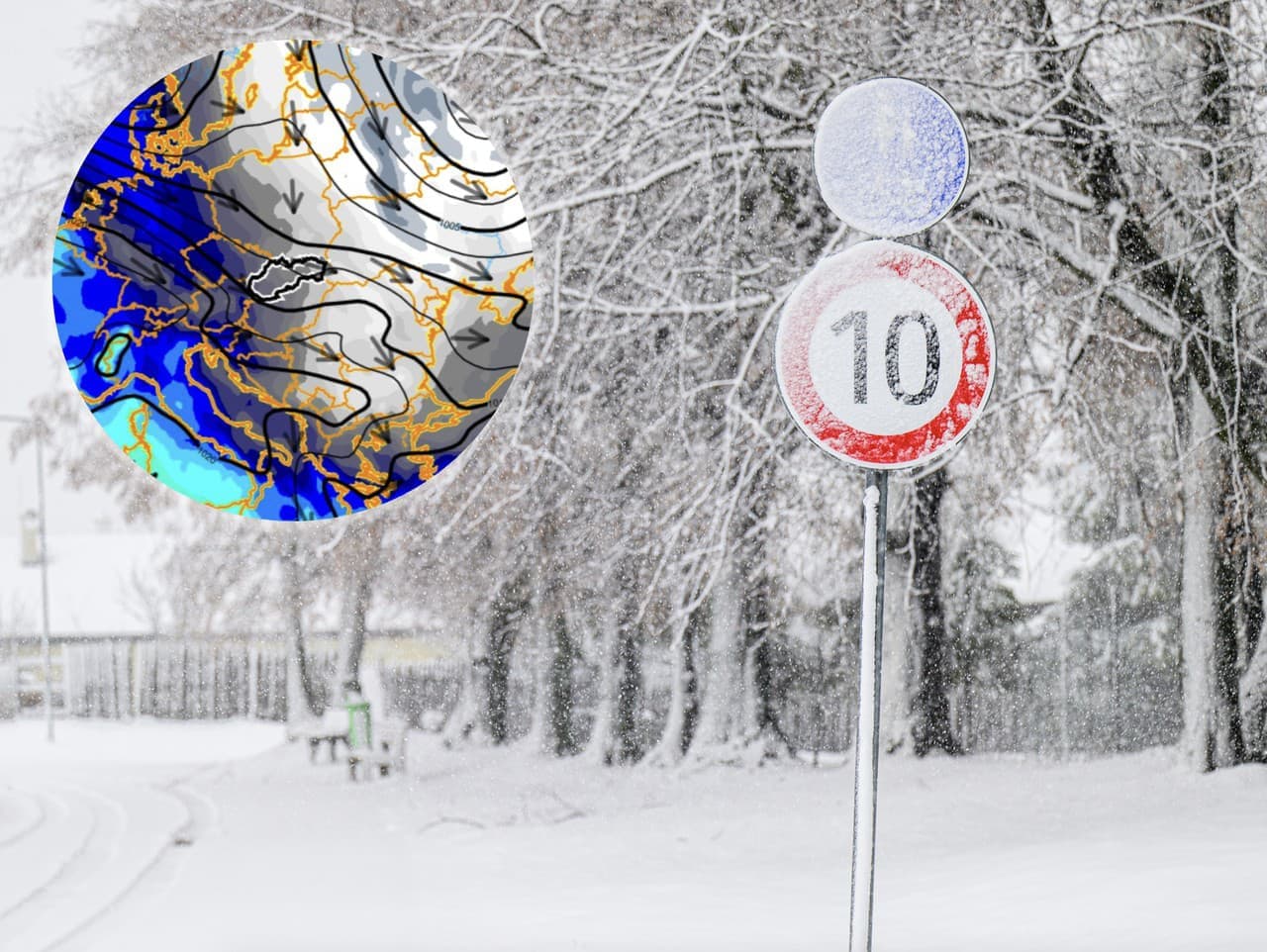 Sneh a víchrica komplikujú dopravu na Slovensku pred Silvestrom