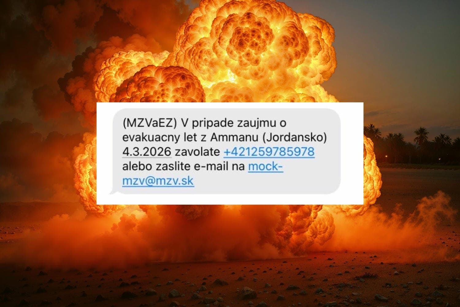 Chybná SMS správa ohrozila evakuáciu Slovákov z Blízkeho východu