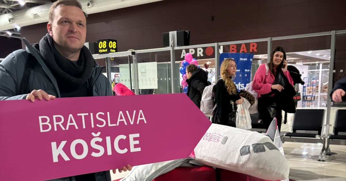 Nové letecké spojenie Bratislava - Košice spustené s Wizz Air