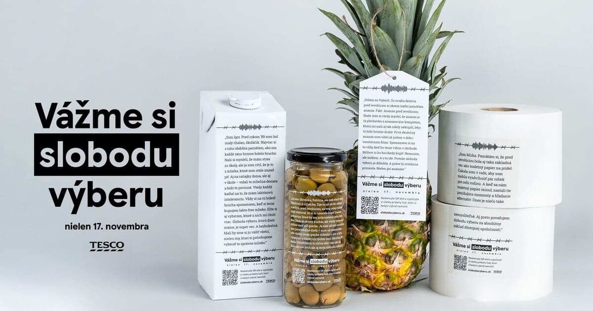 Tesco oslavuje slobodu výberu pri príležitosti 17. novembra