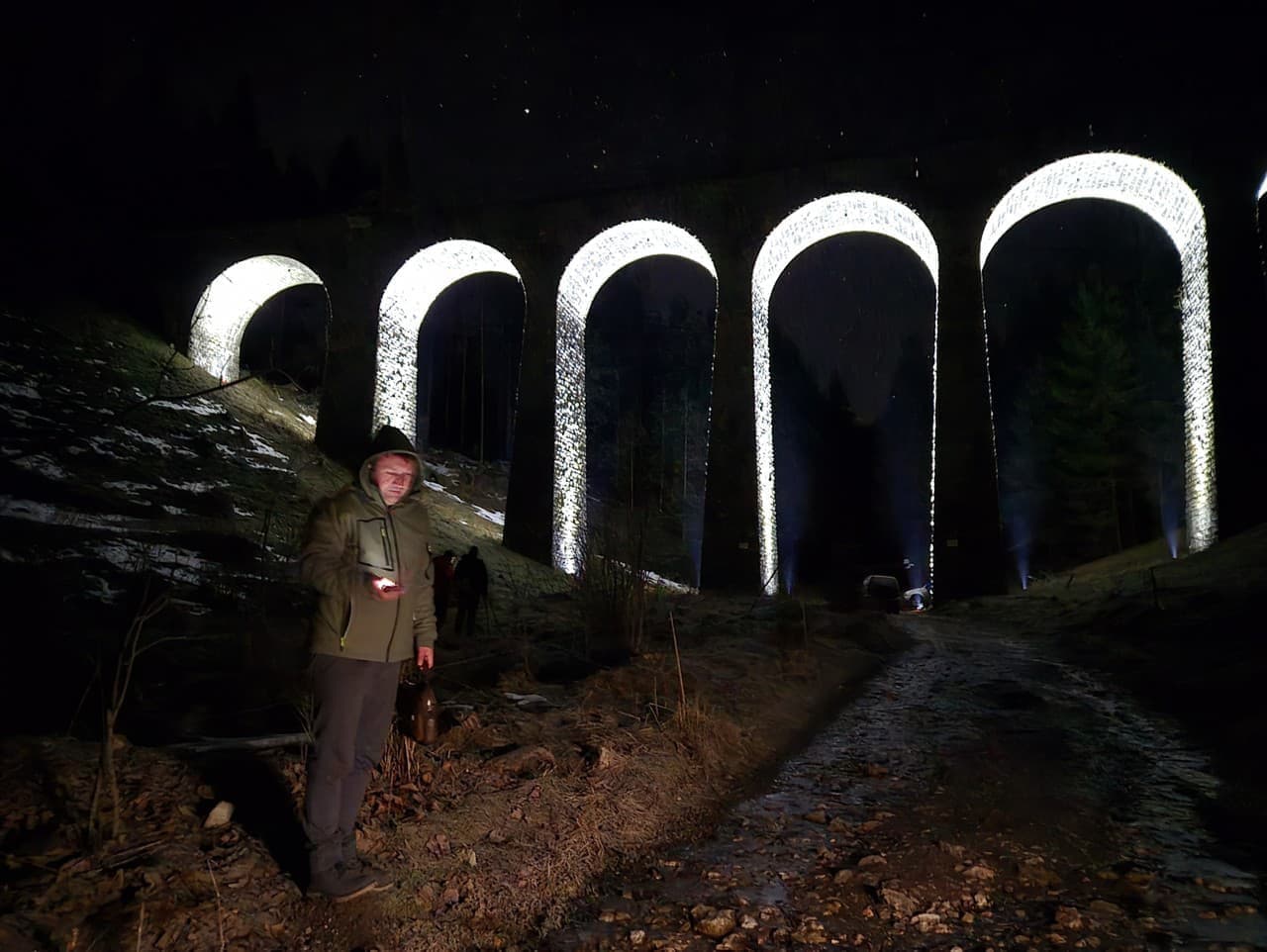 Chmarošský viadukt osvetlený po prvýkrát v histórii