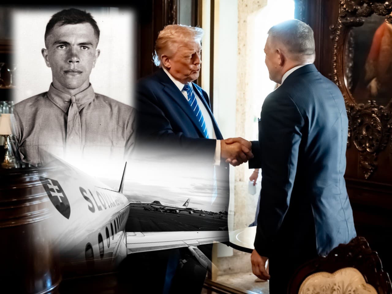 Fico daroval Trumpovi unikátny darček: Poštová známka s Michaelom Strankom