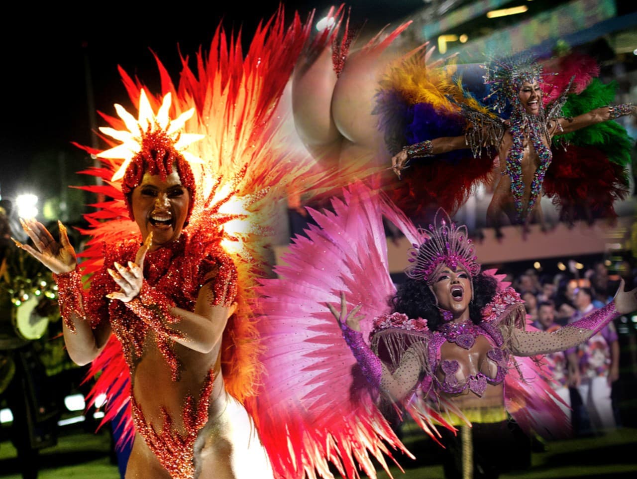 Karneval v Riu: Farebné kostýmy a zvodné telá oživili ulice