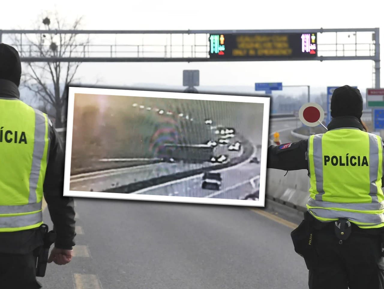 Totálny chaos na R1: Kamión zablokoval premávku, polícia zverejnila video