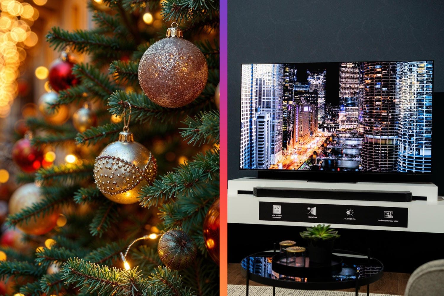 Vianočné darčeky 2025: Televízory, ktoré potešia celú rodinu