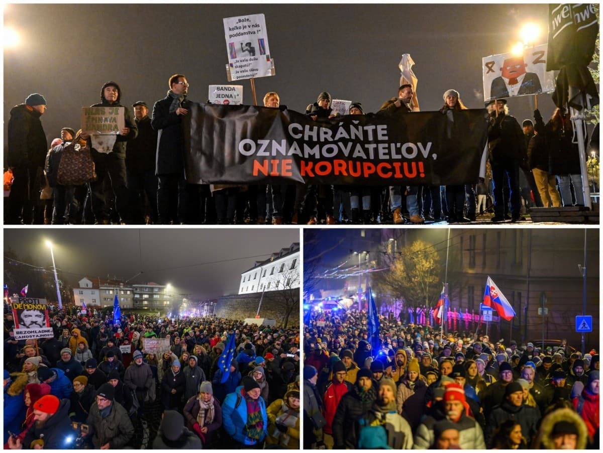 Protest v Bratislave: Ochrana oznamovateľov pod tlakom