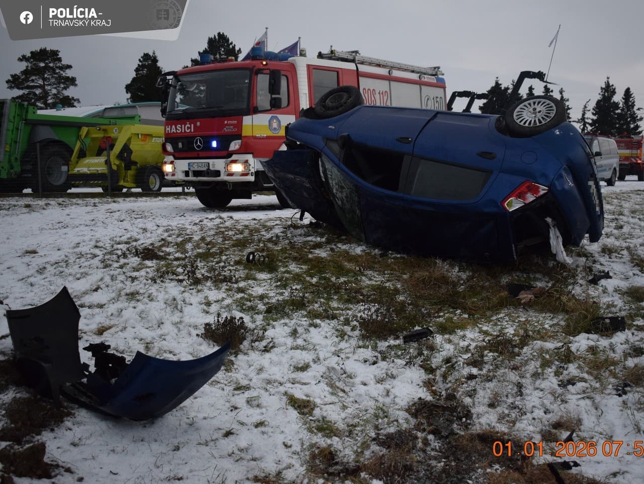 Polícia v Trnavskom kraji: Silvestrovské nehody a násilné incidenty