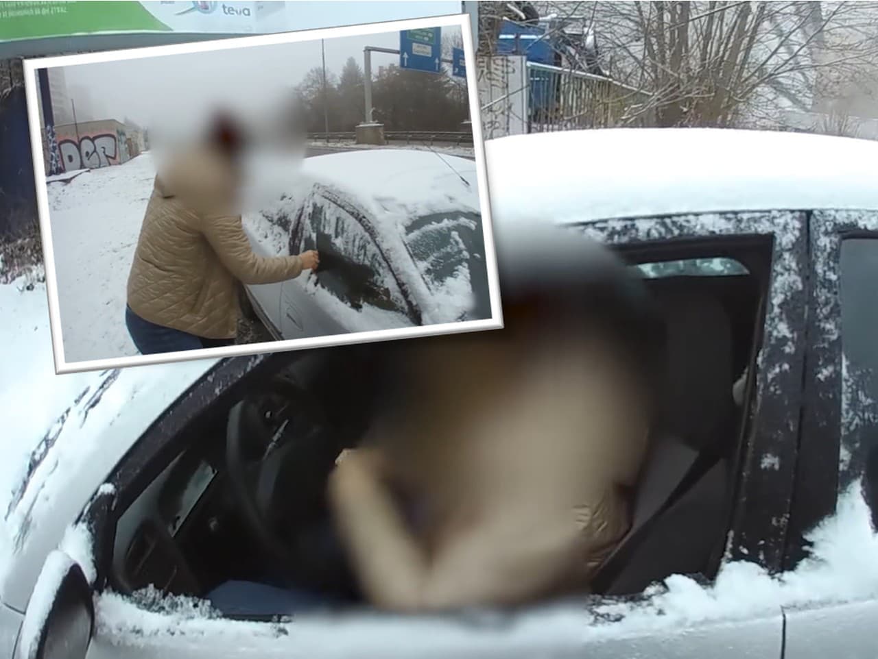 Vodička v Brne priznala lenivosť: Polícia ju zastavila pre zasnežené auto