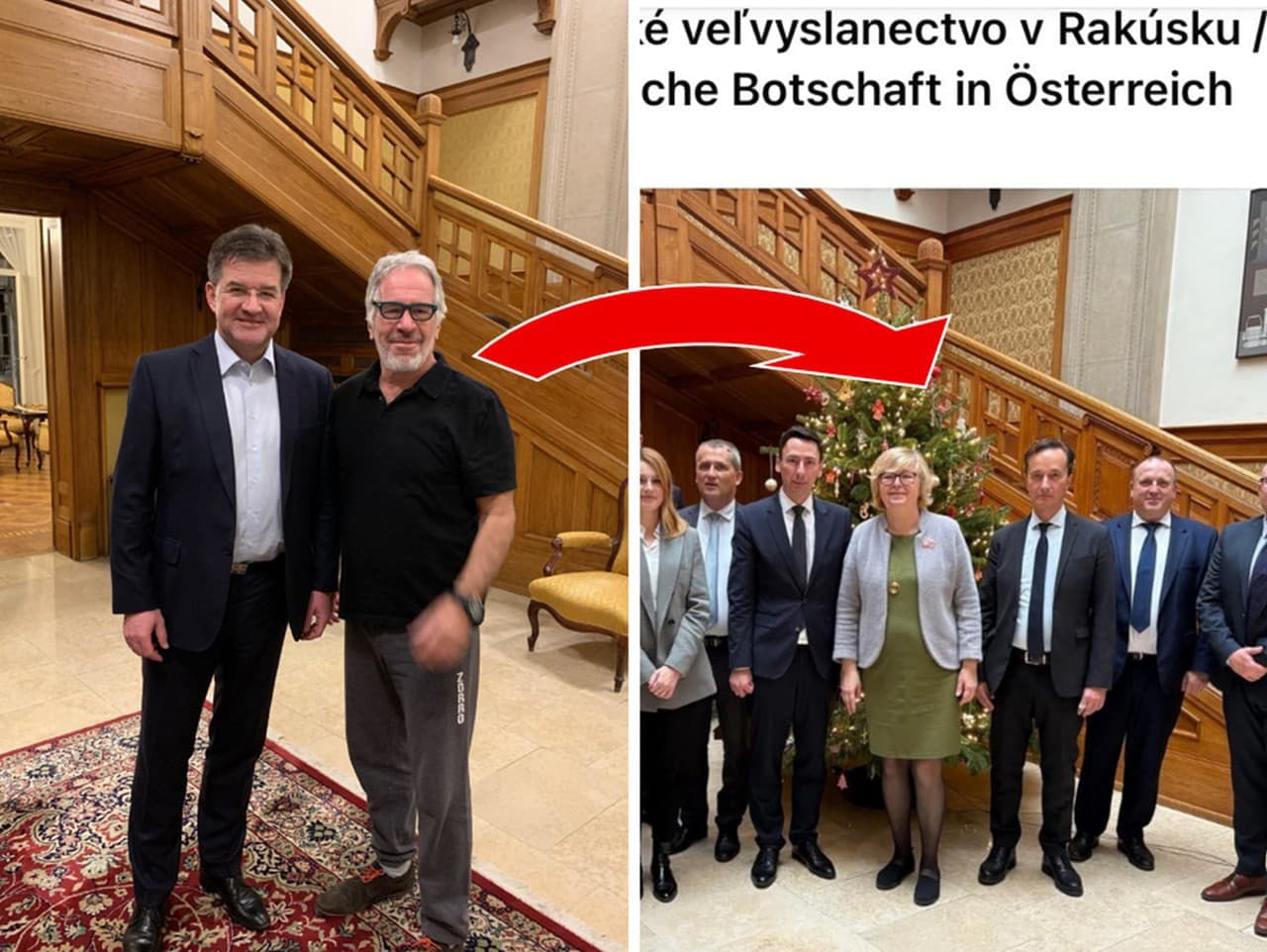 Nové odhalenia: Epstein a Lajčák na slovenském veľvyslanectve