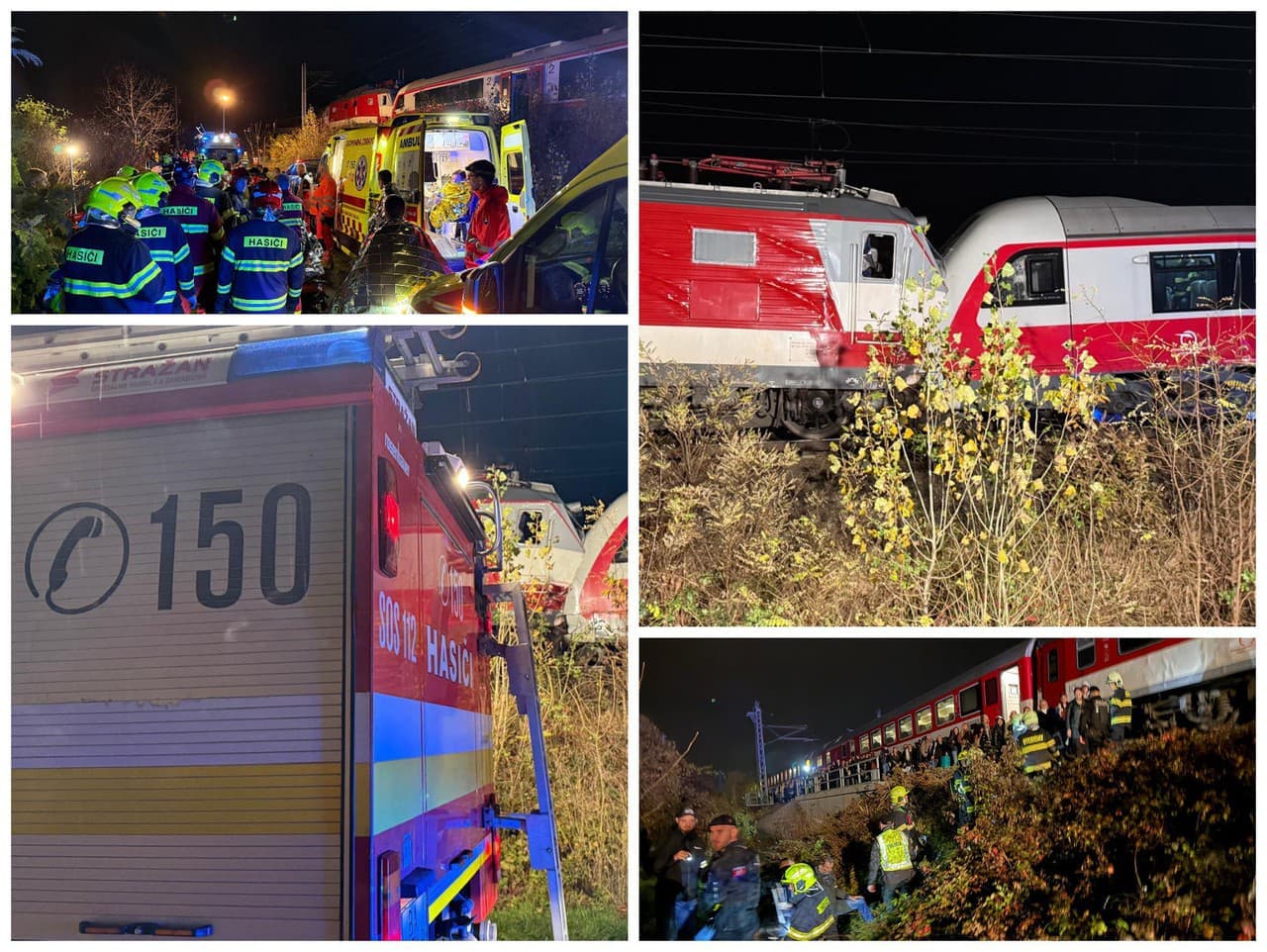 Hasiči zasahovali pri vážnej vlakovej nehode v Pezinku