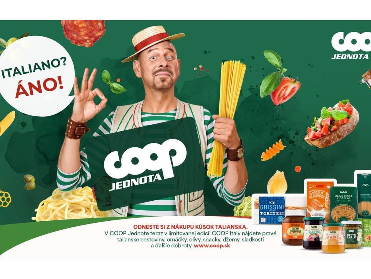 COOP Jednota uvádza limitovanú edíciu talianskych chutí pred Vianocami