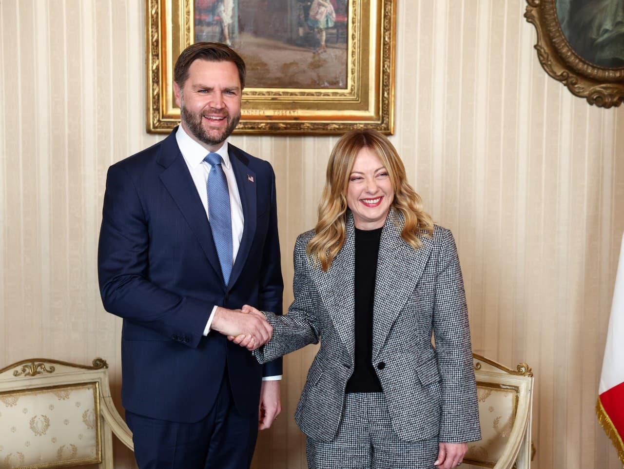 Meloniová a Vance rokovali o bilaterálnych vzťahoch v Miláne