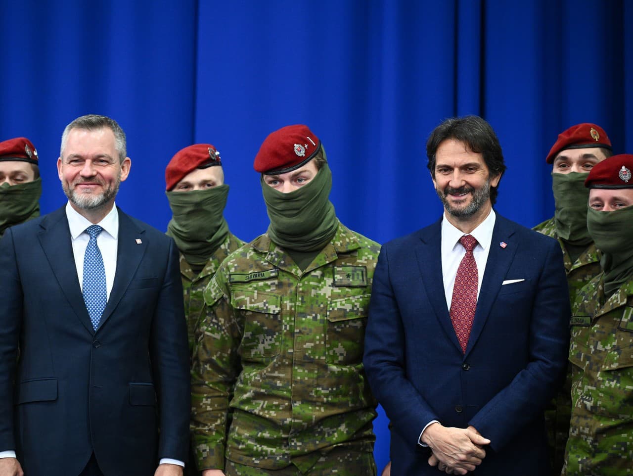 Prezident Pellegrini navštívil slovenských vojakov v Kosove