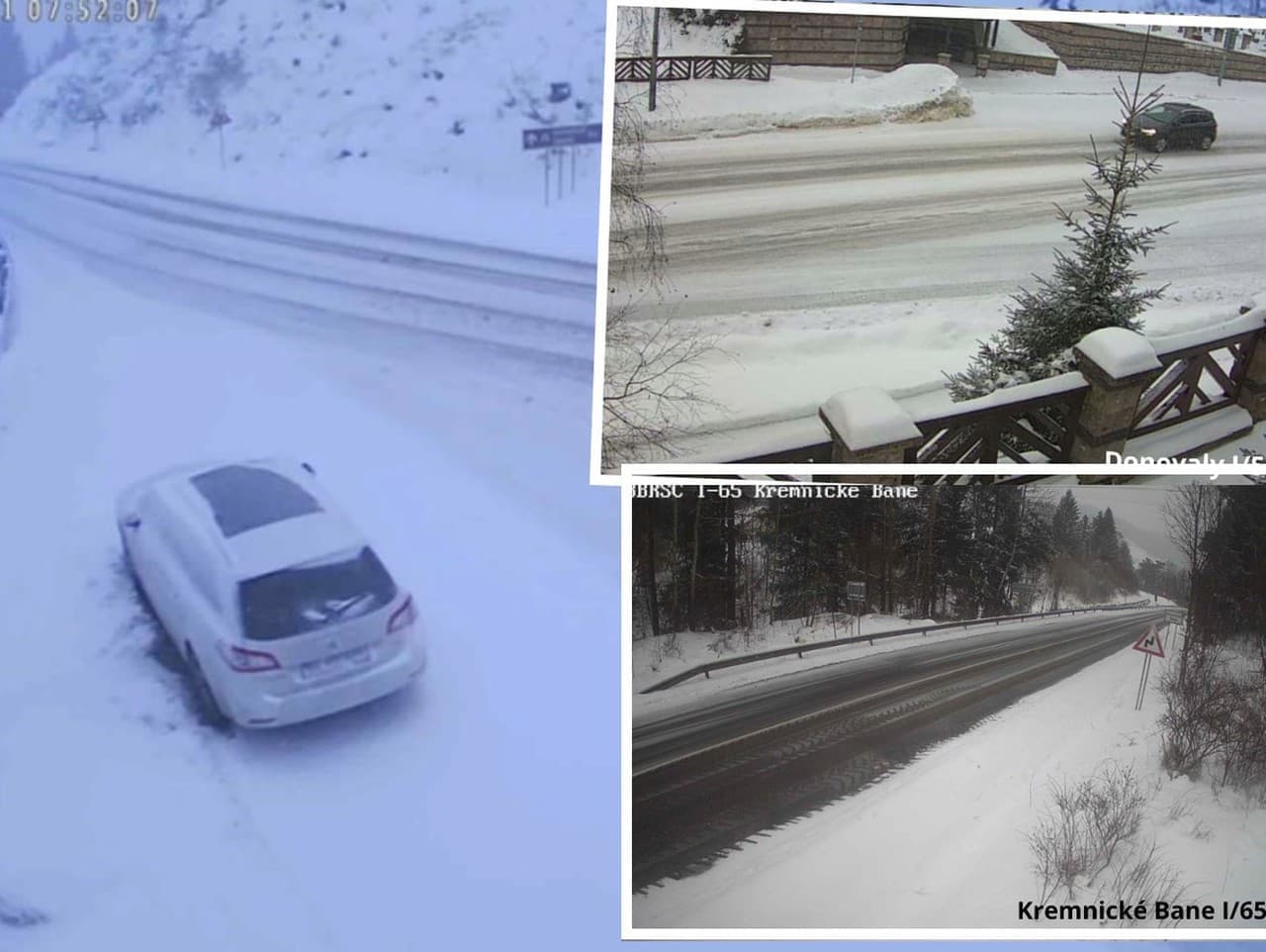 Počasie komplikuje dopravu: Sneh a silný vietor na Slovensku