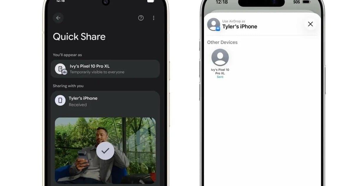 Google spája Apple a Android: Súbory si posielate cez AirDrop