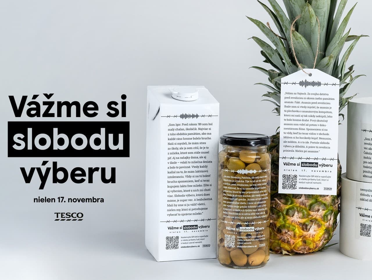 Tesco oslavuje slobodu výberu pri príležitosti 17. novembra