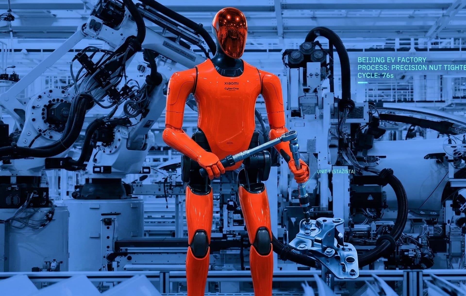 Xiaomi testuje humanoidné roboty na montážnej linke elektromobilov