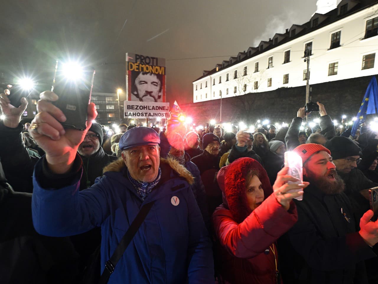 Protest v Bratislave proti oslabovaniu spravodlivosti