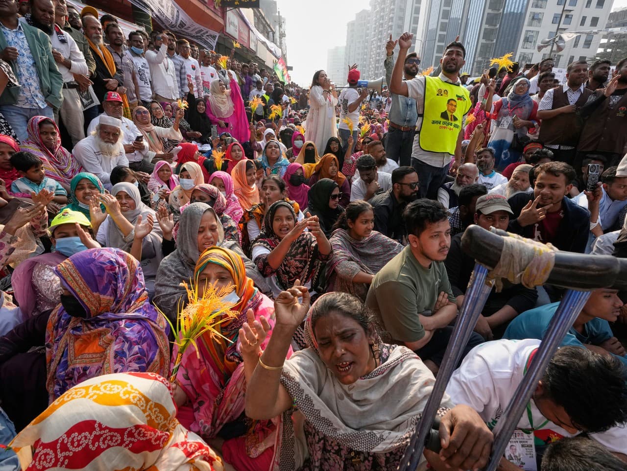 Ženy v Dháke sa postavili za svoje práva pred voľbami