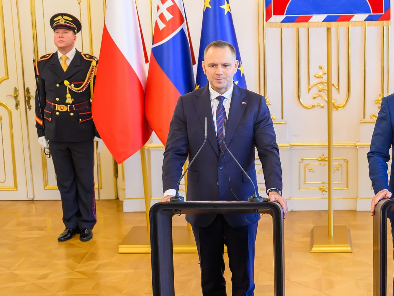 Raši privítal poľského prezidenta Nawrockého na Slovensku