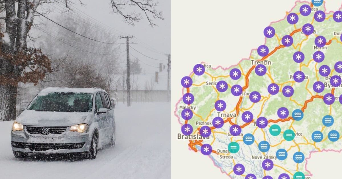 Slovenské cesty: Pozor na hmlu a poľadovicu