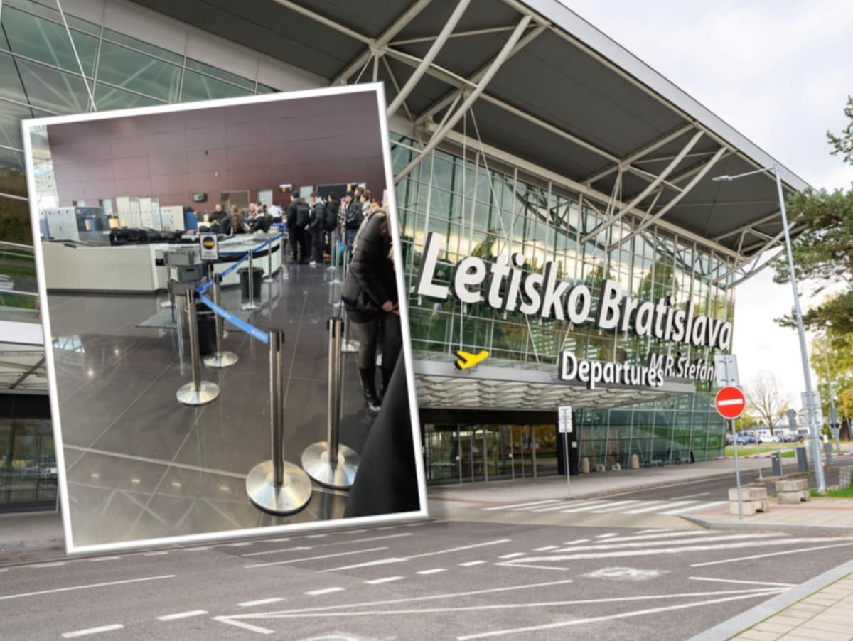 Chaos na bratislavskom letisku: Cestujúci čelili dlhým radom a technickým problémom