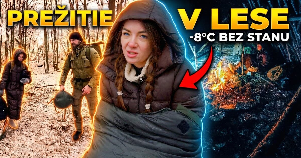 24 hodín v lese: Prežili sme zimu s primitívnymi nástrojmi