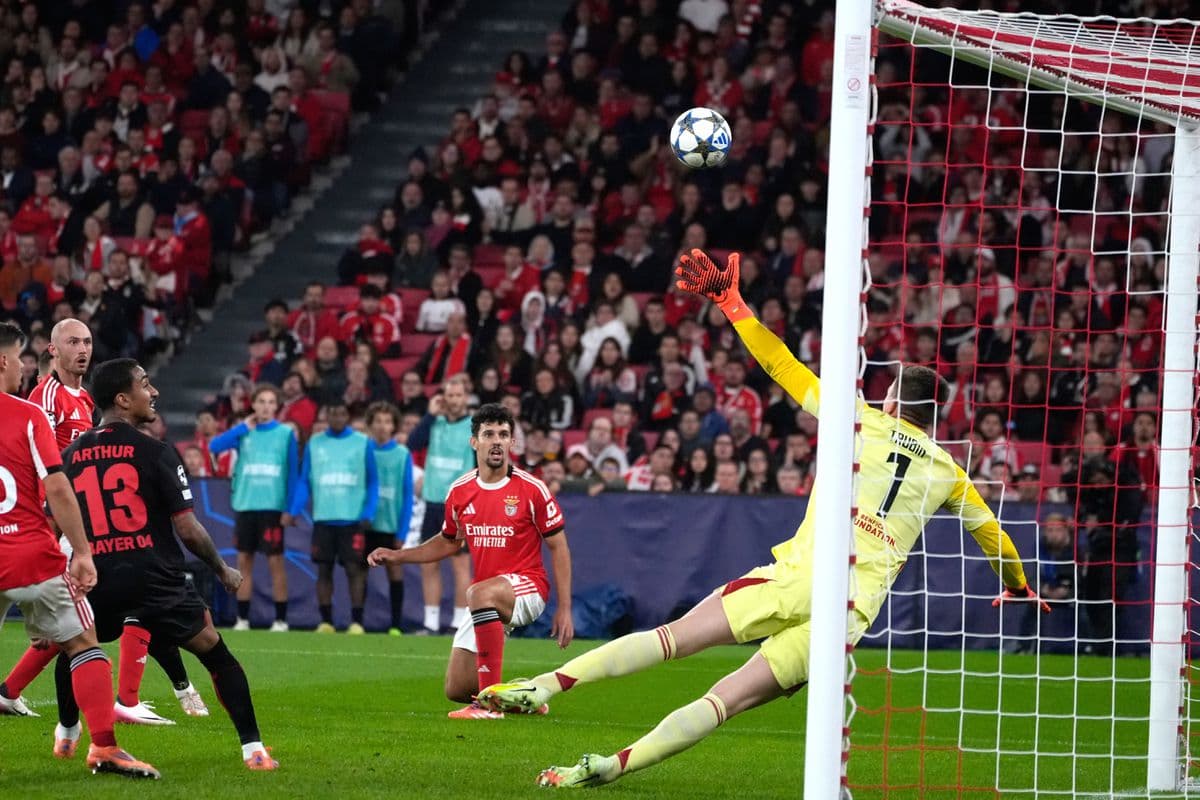 Benfica opäť sklamala v Lige majstrov, Leverkusen ju zdolal