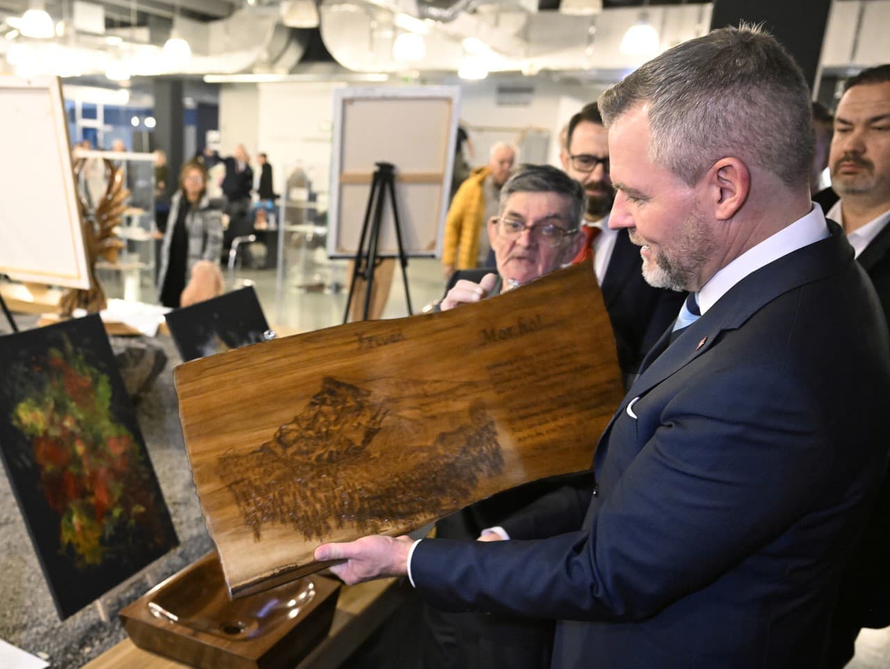 Pellegrini otvoril Národnú prezentáciu umenia hendikepovaných umelcov