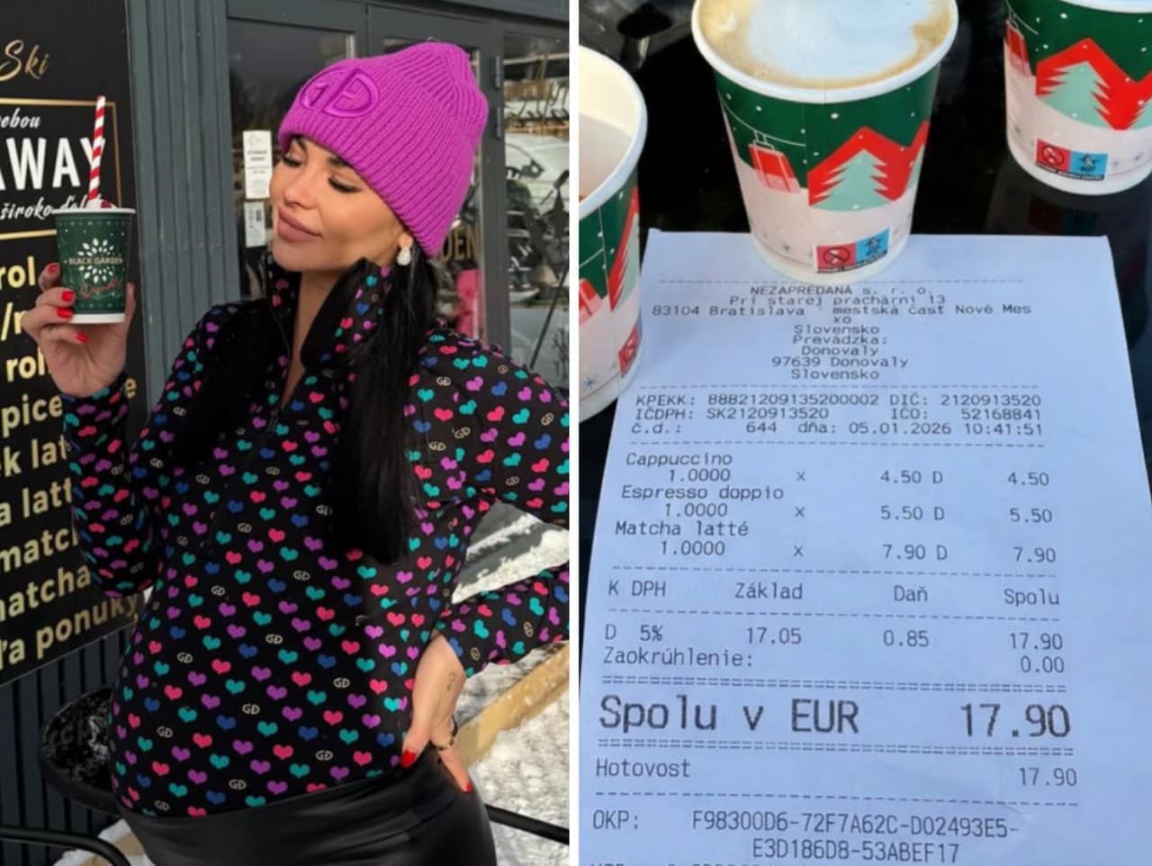 Kritika na kaviareň Zuzany Plačkovej: 18 eur za tri kávy?