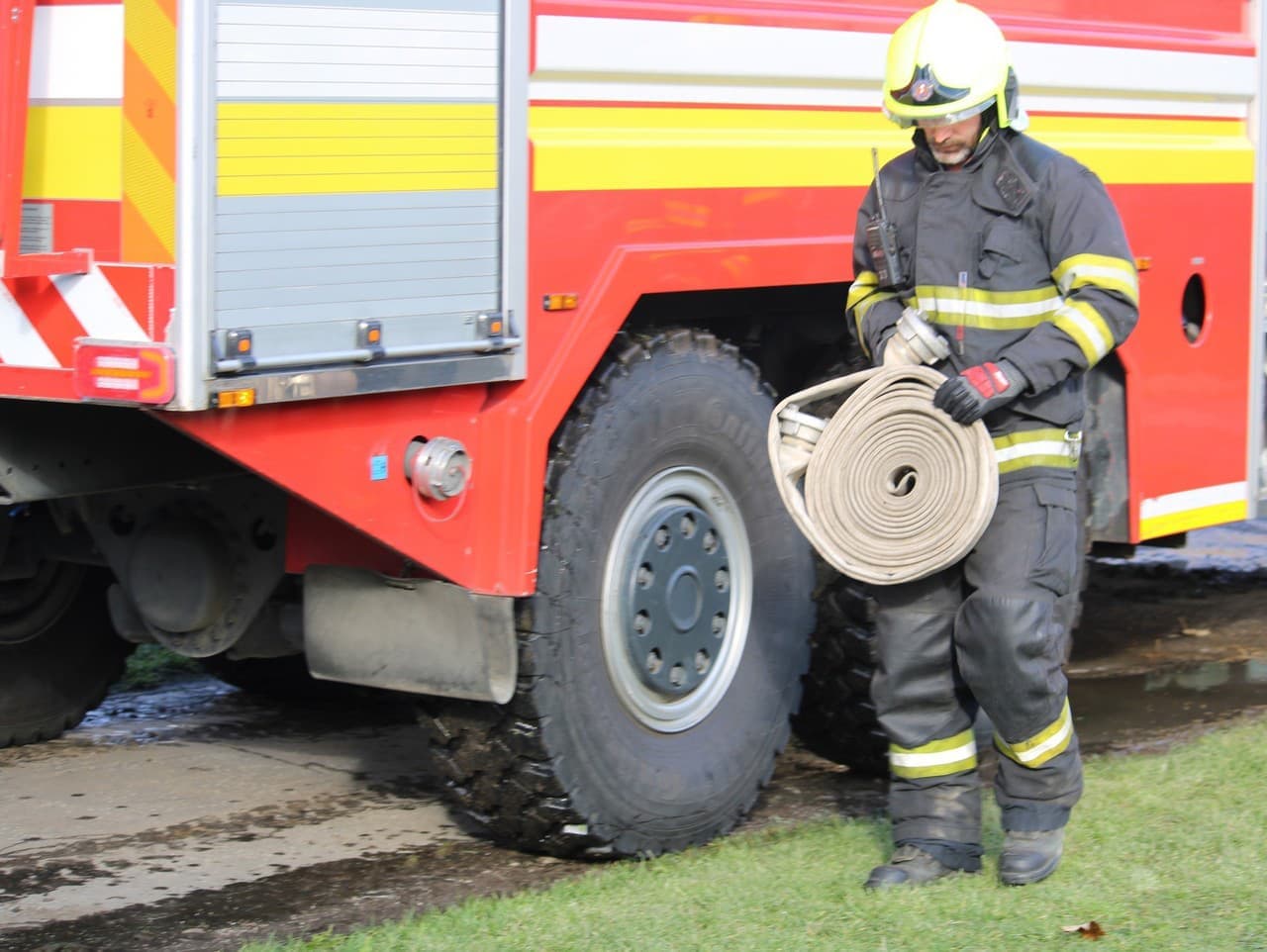 Požiar v Košiciach: Hasiči zasahovali pri poruche sušičky