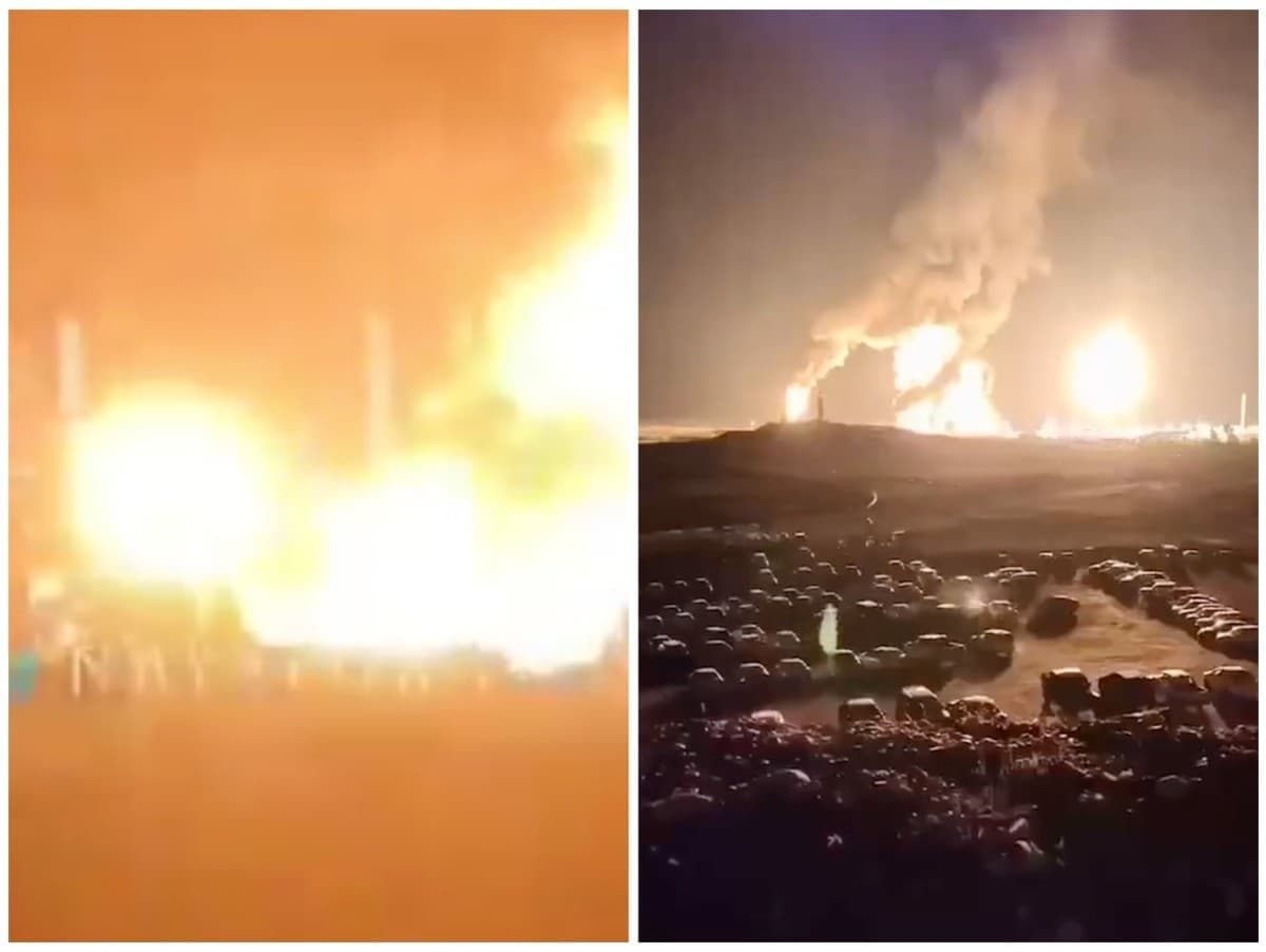 Útok dronom na plynárenský komplex v Iraku spôsobil explóziu a požiar