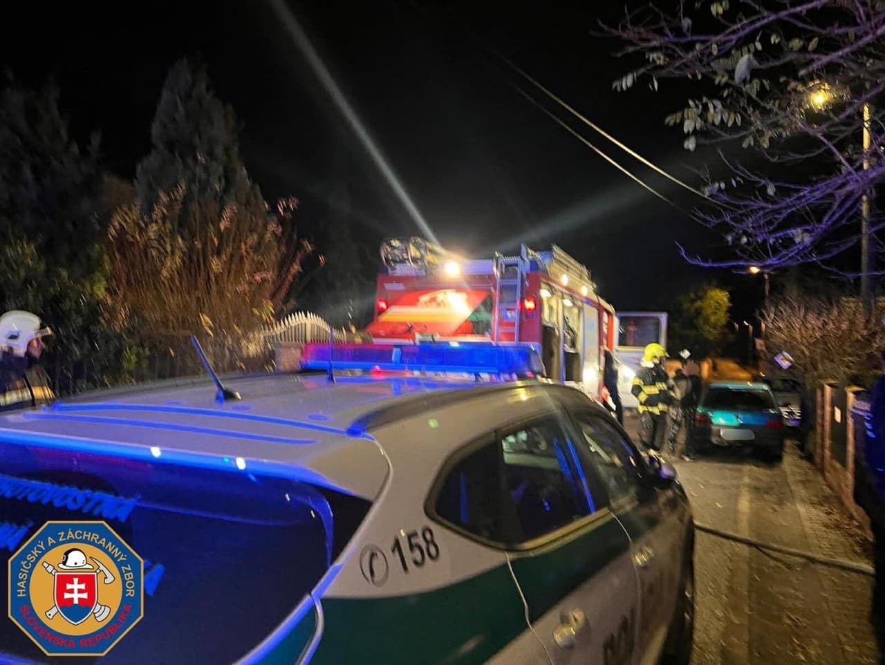 Požiar pivnice rodinného domu v Záhorskej Bystrici