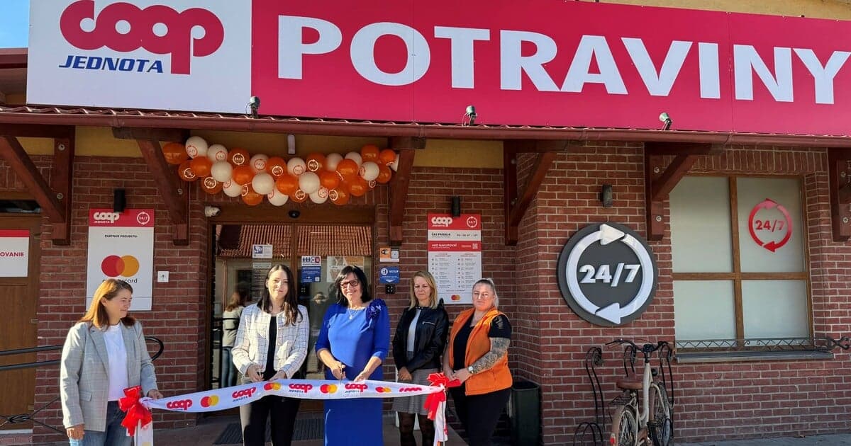 COOP Jednota otvorila 24/7 automatizovanú predajňu v Gáni