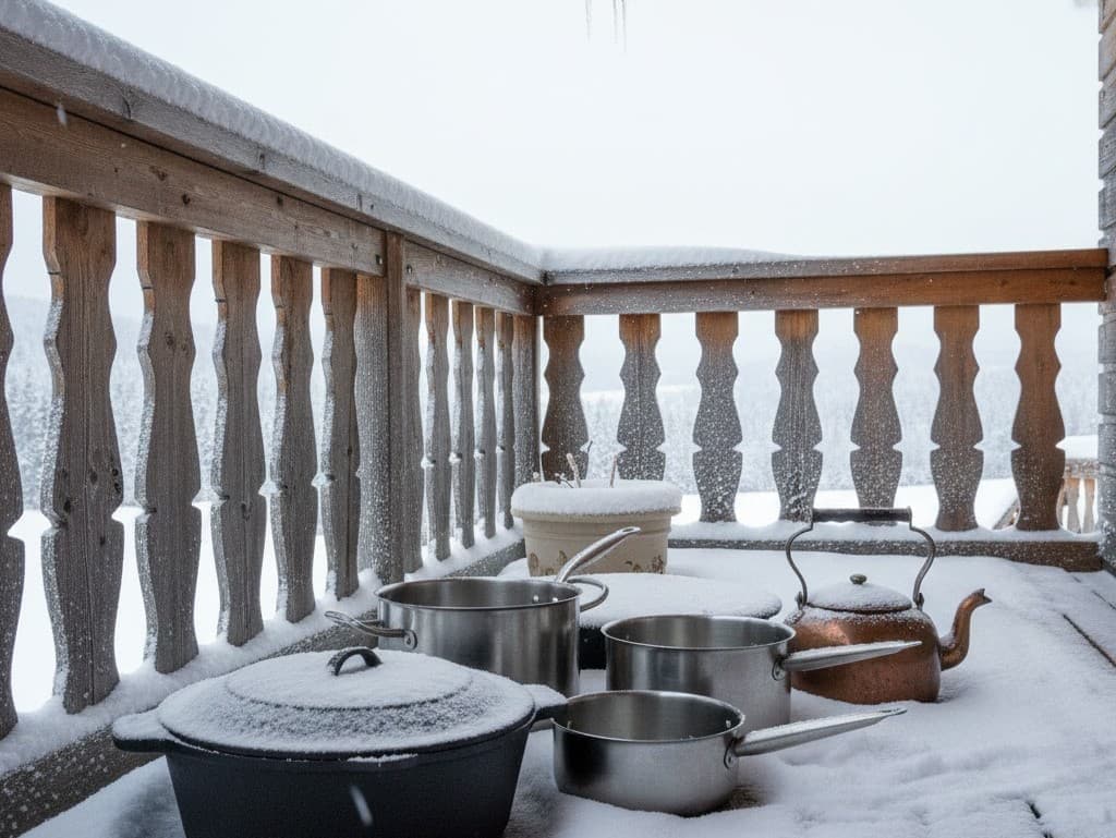 Nebezpečenstvo chladenia potravín na balkóne počas Vianoc