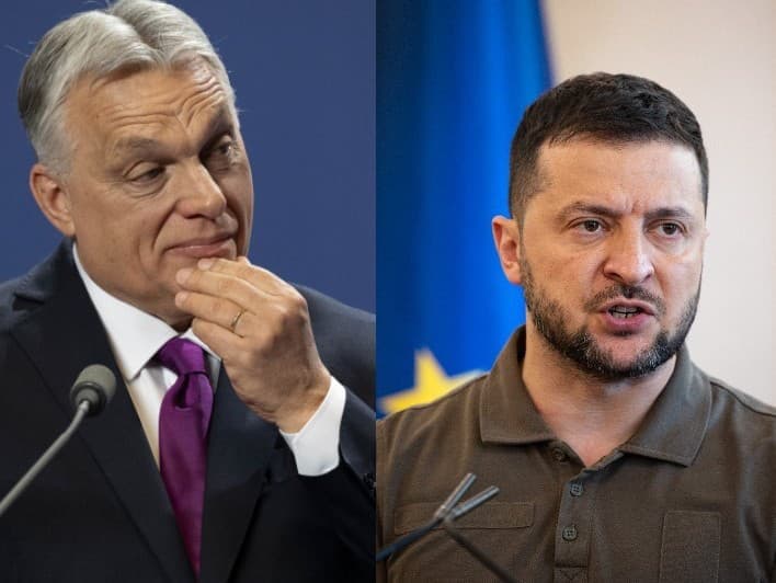 Zelenskyj ostro kritizoval Orbána na fóre v Davose