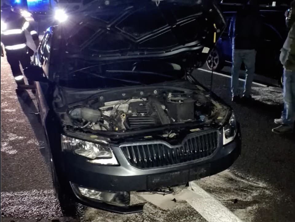 Nočná nehoda na diaľnici D1 pri Bytči: Bez zranení