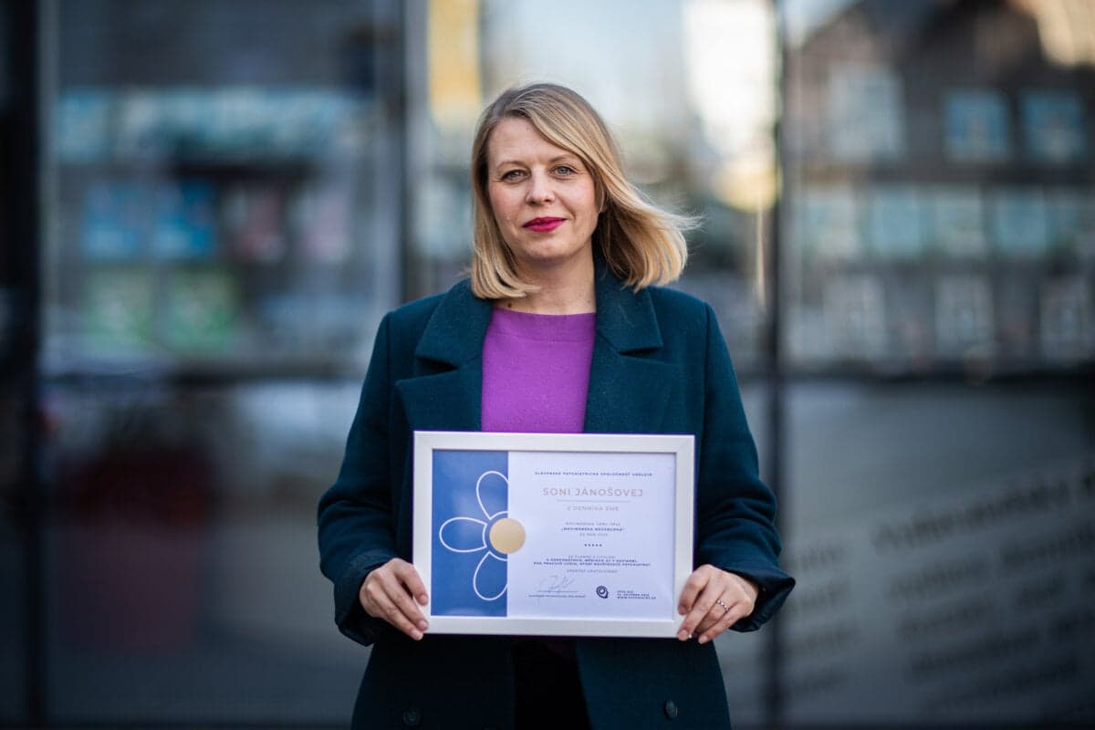 Soňa Jánošová: Novinárska cena Nezábudka za citlivé témy duševného zdravia