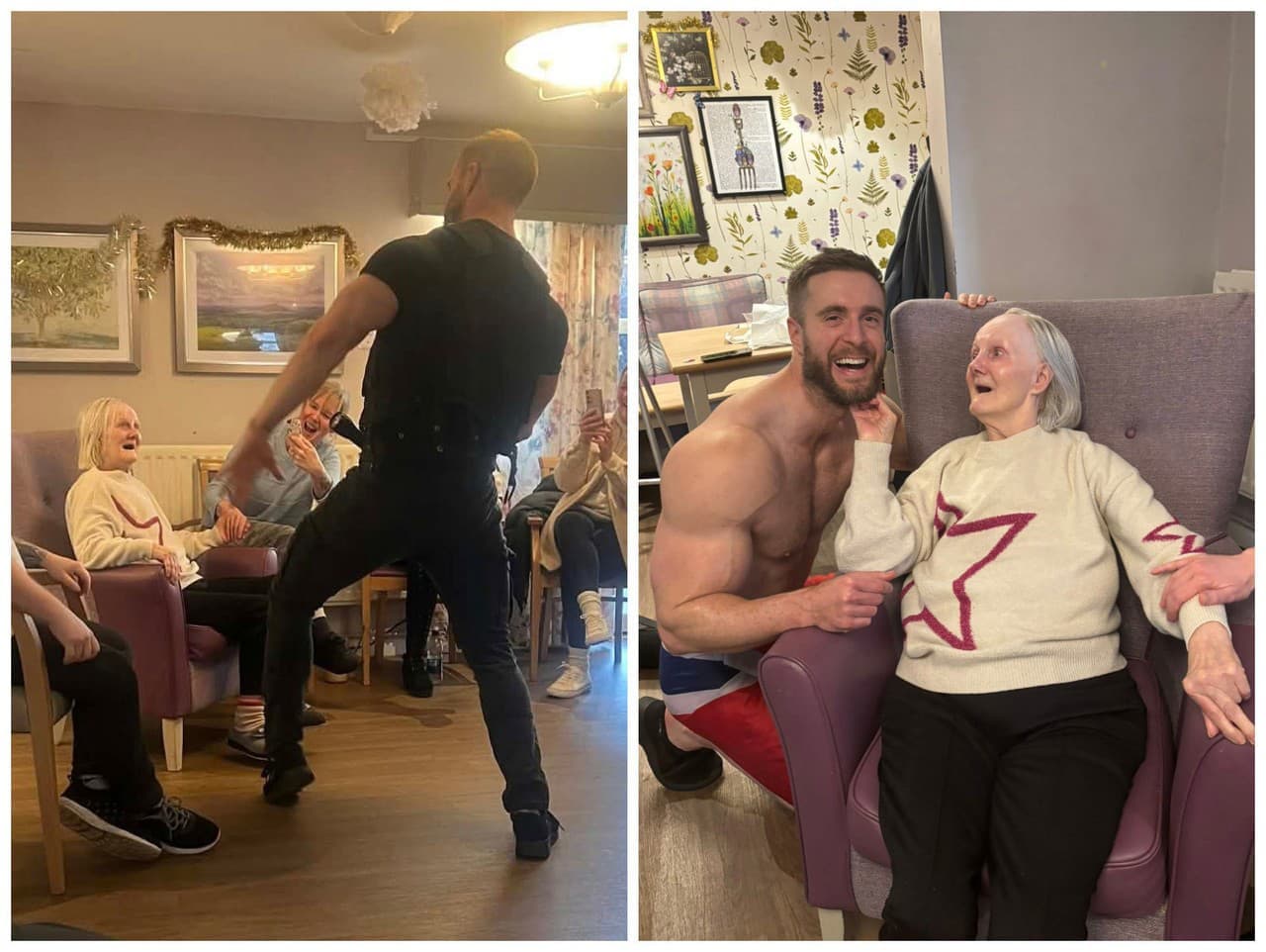 Divoká noc v domove dôchodcov: Striptér pre 73-ročnú starenku