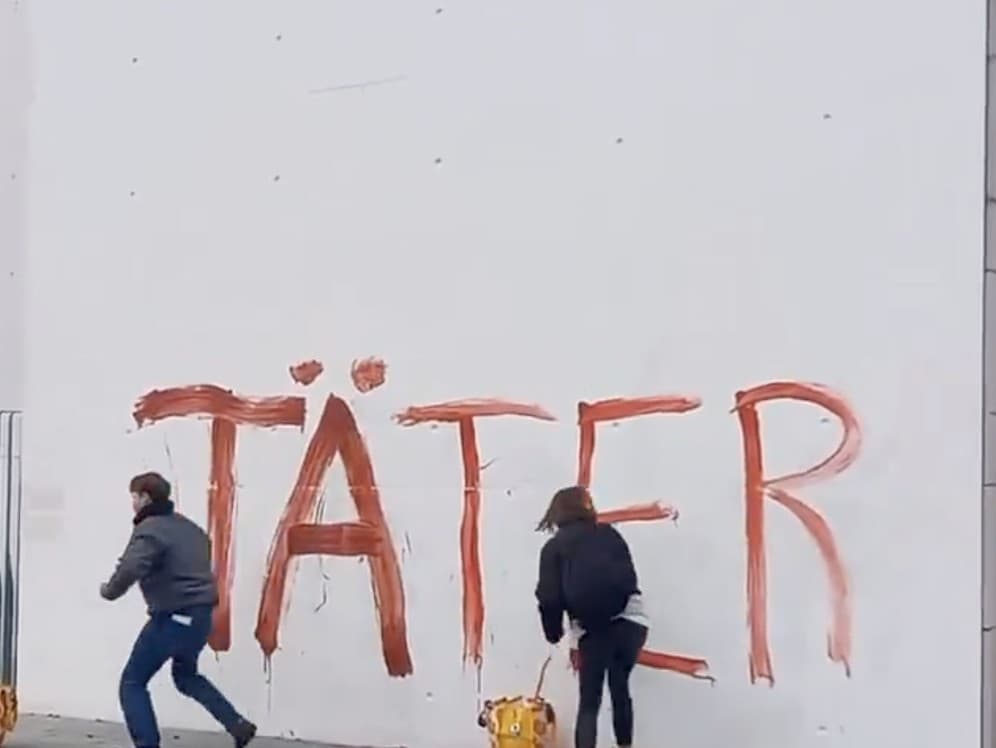 Protesty propalestínskych aktivistov pred nemeckým kancelárom