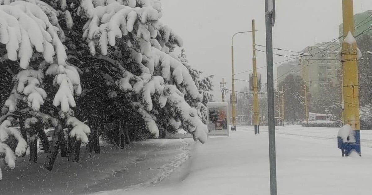 Na Slovensko prichádza snehová kalamita: Až 25 cm snehu v niektorých okresoch