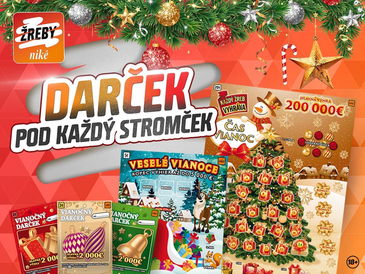Vianočné žreby Niké: Každý má šancu na výhru!