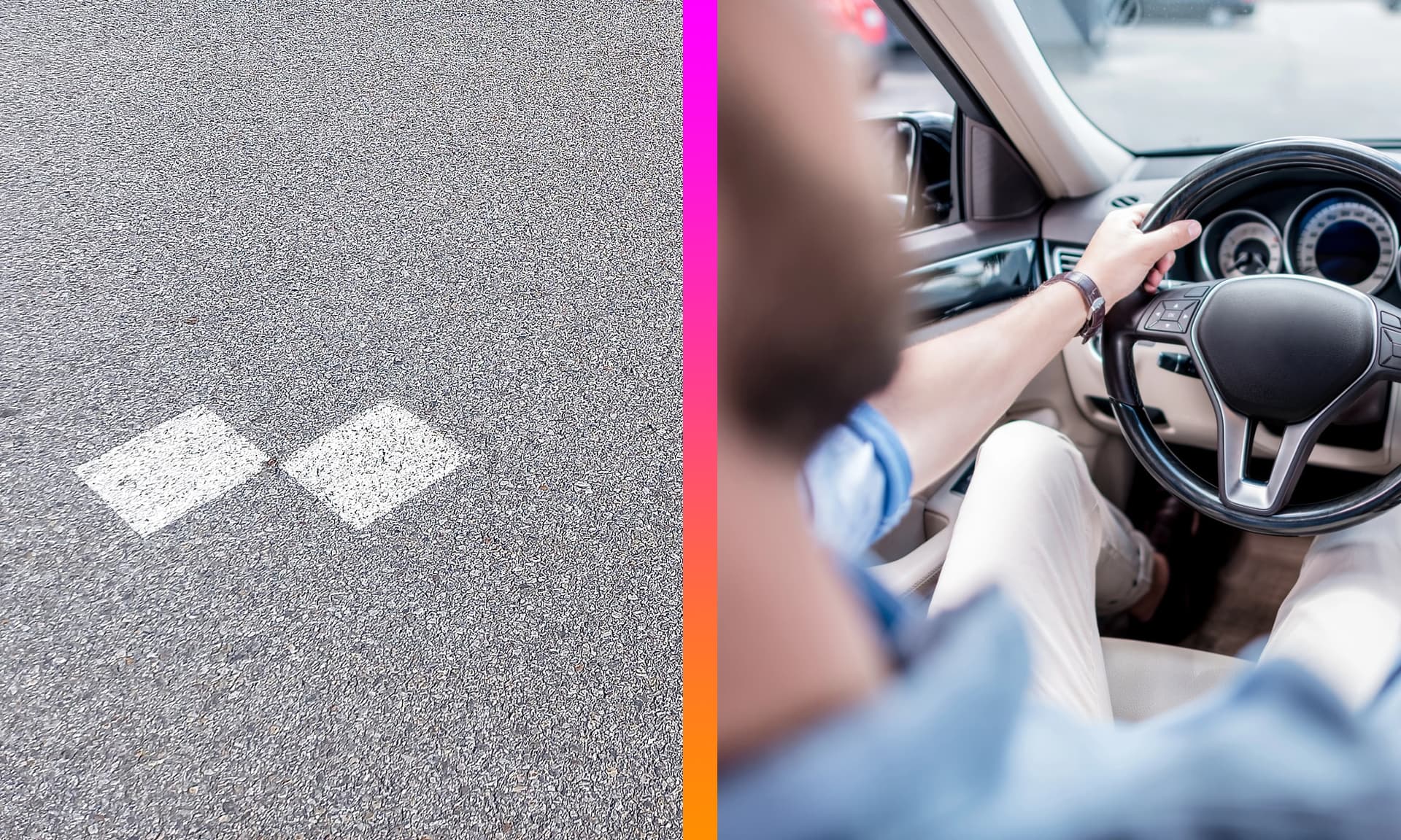 Záhadné biele štvorce na cestách: Technické orientačné body