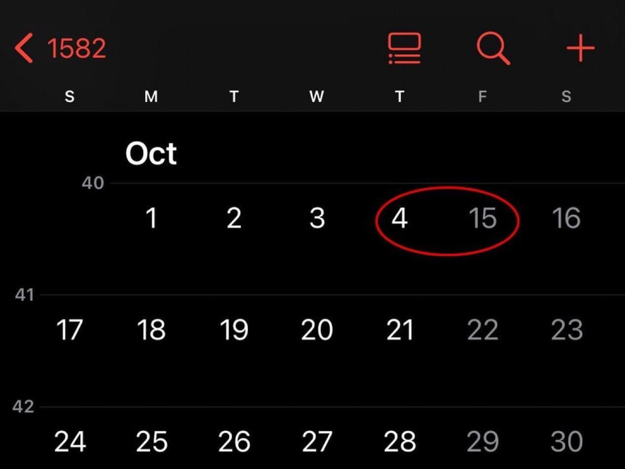 Záhadný skok v čase: Prečo v októbri 1582 zmizlo 10 dní?